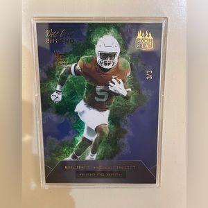 2023 Wild Card Bijan Robinson 3/3 RC  Rookie Heat SP Promo Blue Green AHP-2